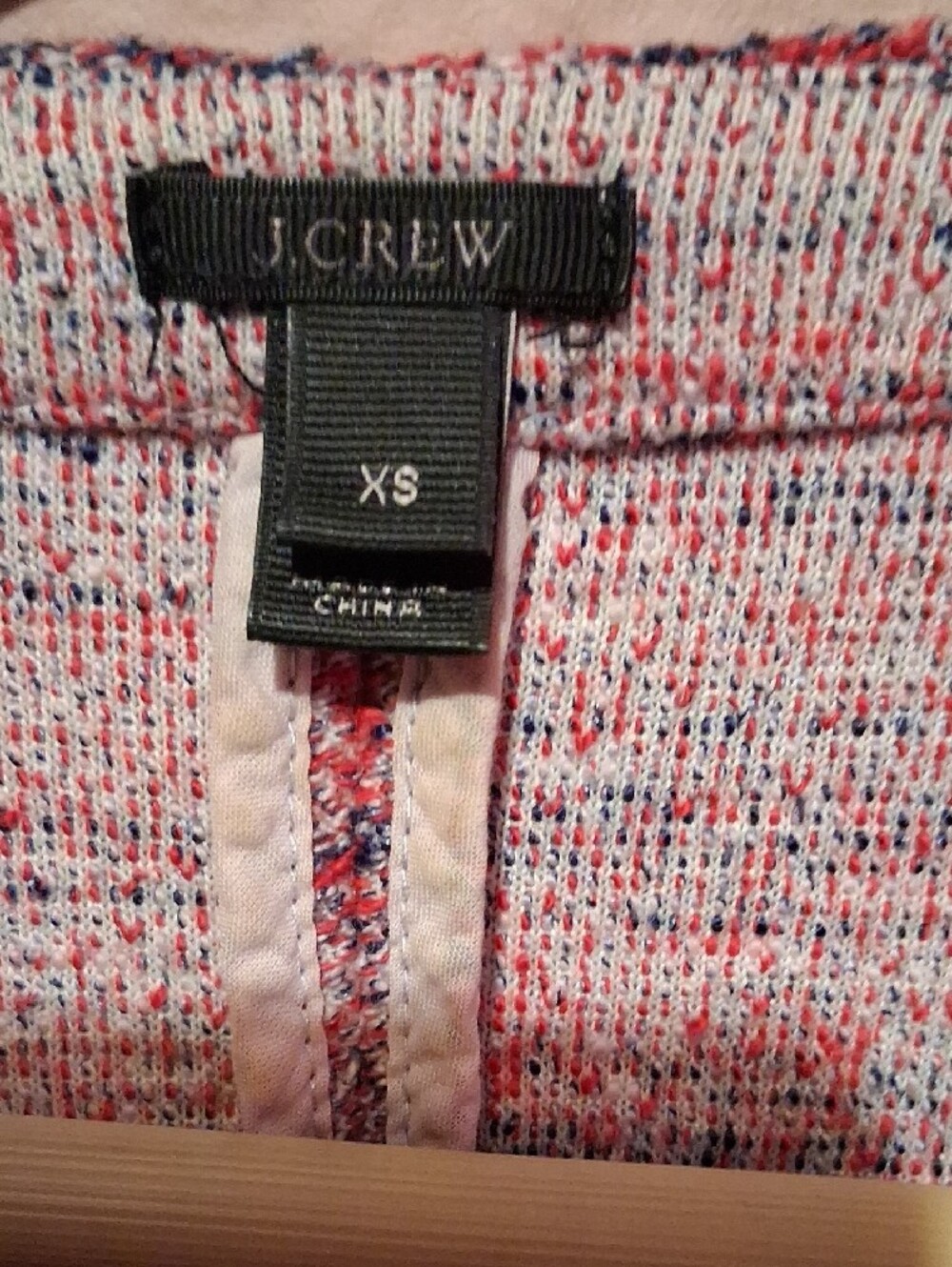 Talbots Pink Multi-Color Tweed Open-Front Sweater Jacket - Picture 2 of 6